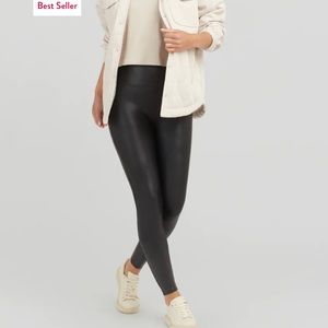 Spanx Faux Leather Leggings sz S
